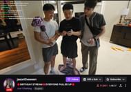 Jasontheween with a gauze on his head (Image via Twitch)